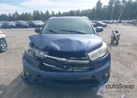 2014 Toyota Highlander Xle V6 from USA, damaged, VIN 5TDJKRFH7ES035090